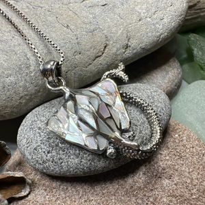 Abalone Manta Ray Necklace