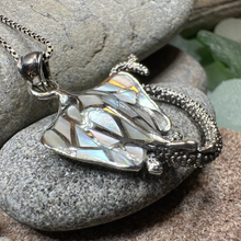 Load image into Gallery viewer, Abalone Manta Ray Necklace
