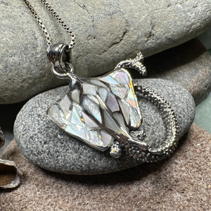 Abalone Manta Ray Necklace