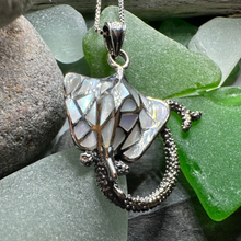 Load image into Gallery viewer, Abalone Manta Ray Necklace
