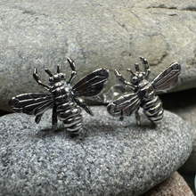 Load image into Gallery viewer, Realistic Bee Post Earrings
