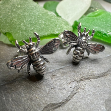 Load image into Gallery viewer, Realistic Bee Post Earrings
