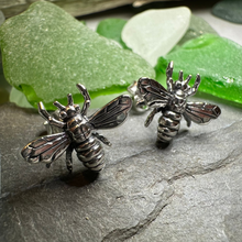 Load image into Gallery viewer, Realistic Bee Post Earrings
