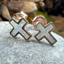 Load image into Gallery viewer, Grace Opal Cross Earrings
