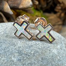 Load image into Gallery viewer, Grace Opal Cross Earrings
