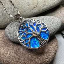 Load image into Gallery viewer, Persephone Opal Tree of Life Necklace
