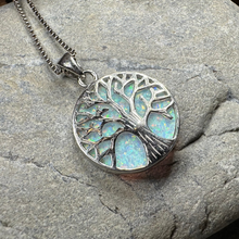 Load image into Gallery viewer, Persephone Opal Tree of Life Necklace
