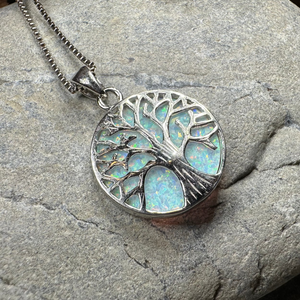 Persephone Opal Tree of Life Necklace