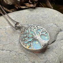 Load image into Gallery viewer, Persephone Opal Tree of Life Necklace
