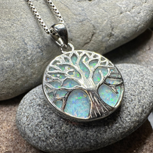 Load image into Gallery viewer, Persephone Opal Tree of Life Necklace
