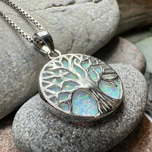 Load image into Gallery viewer, Persephone Opal Tree of Life Necklace
