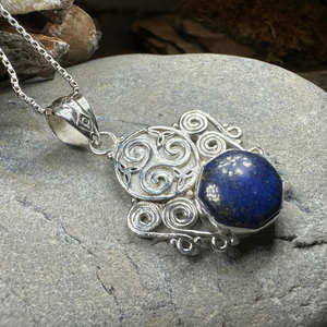 Lyria Celtic Triple Spiral Necklace