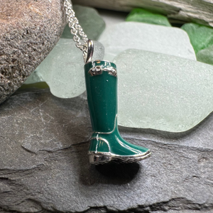 Rainy Day Wellies Boot Necklace