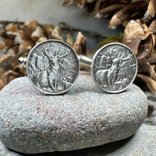 Load image into Gallery viewer, Garscadden Stag Cuff Links
