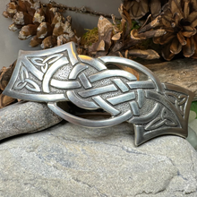 Load image into Gallery viewer, Celtic Wisdom Knot Hair Clip
