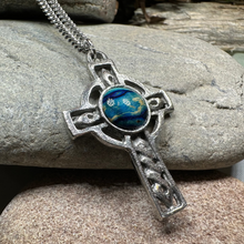 Load image into Gallery viewer, Heathergems Celtic Cross Necklace
