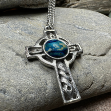 Load image into Gallery viewer, Heathergems Celtic Cross Necklace
