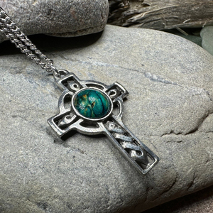 Heathergems Celtic Cross Necklace