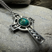 Load image into Gallery viewer, Heathergems Celtic Cross Necklace
