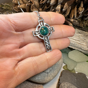 Heathergems Celtic Cross Necklace