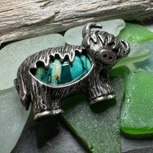 Load image into Gallery viewer, Heathergems Highland Cow Brooch
