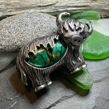 Load image into Gallery viewer, Heathergems Highland Cow Brooch
