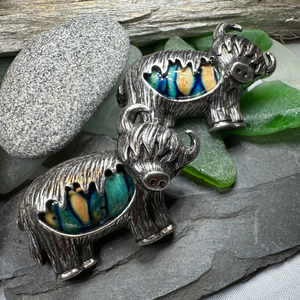 Heathergems Highland Cow Brooch