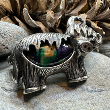 Load image into Gallery viewer, Heathergems Highland Cow Brooch
