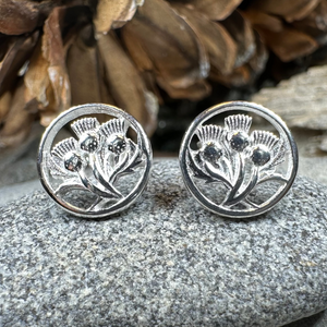 Dolina Thistle Stud Earrings