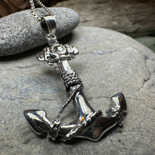 Load image into Gallery viewer, Harbor Bound Anchor Necklace
