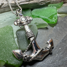 Load image into Gallery viewer, Harbor Bound Anchor Necklace
