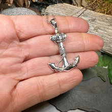 Load image into Gallery viewer, Harbor Bound Anchor Necklace
