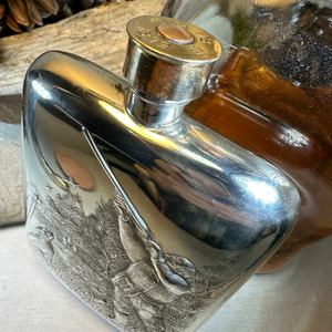 Gone Hunting Pewter Hip Flask