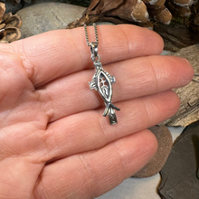 Load image into Gallery viewer, Ichthys Celtic Cross Necklace
