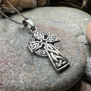 Celtic Sterling Silver Cross Necklace