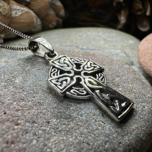 Celtic Sterling Silver Cross Necklace