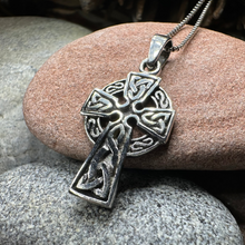 Load image into Gallery viewer, Celtic Sterling Silver Cross Necklace
