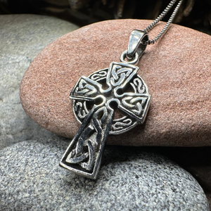 Celtic Sterling Silver Cross Necklace