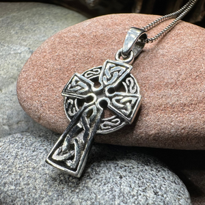 Celtic Sterling Silver Cross Necklace