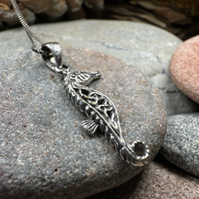 Load image into Gallery viewer, Celtic Seahorse Necklace
