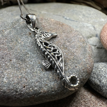 Load image into Gallery viewer, Celtic Seahorse Necklace
