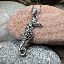 Load image into Gallery viewer, Celtic Seahorse Necklace
