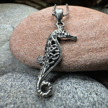 Load image into Gallery viewer, Celtic Seahorse Necklace
