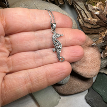 Load image into Gallery viewer, Celtic Seahorse Necklace
