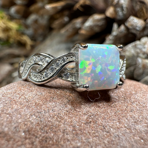 Highland Lass Celtic Opal Ring