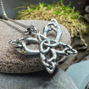 Trinity Knot Butterfly Necklace