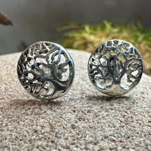 Load image into Gallery viewer, Celtic Tree of Life Stud Earrings
