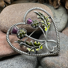 Load image into Gallery viewer, Sparkle Thistle Love Brooch
