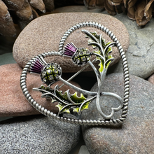 Load image into Gallery viewer, Sparkle Thistle Love Brooch
