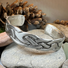 Load image into Gallery viewer, Cruth Celtic Pewter Cuff Bracelet
